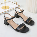 Plus-size Chunky-heel Strappy High-heeled Sandals