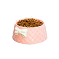 Bow cat bowl dog bowl
