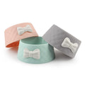 Bow cat bowl dog bowl