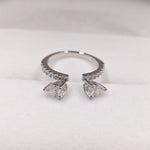 925 Sterling Silver 4-carat Marquise-cut Diamond Moissanite Ring For Women