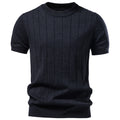 Crew-neck Business Mens Short-sleeve Sweater