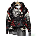 New Halloween Printed Hooded Sweatshirt