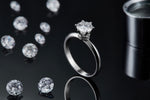 S925 Sterling Silver 1ct Moissanite Engagement Ring, D-VVS1 6-Prong Solitaire With Pave Collar, US Sizes 5-9, GRA Certificate Gift Box