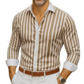 Mens Long-sleeve Striped Shirt