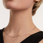 S925 Silver Necklace Internet-celebrity StyleMinimalist Gold ChainLight LuxuryNicheHigh-end