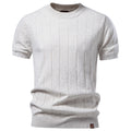 Crew-neck Business Mens Short-sleeve Sweater