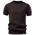 Crew-neck Business Mens Short-sleeve Sweater