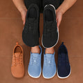 Wide-Width Barefoot Shoes For Cross-Border Use Mens Breathable Mesh Casual Sneakers