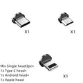 Magnetic Data Cable 540 Degree 180 Degree Rotating Charging Cable Blind Suction Three-in-one Bent Magnetic Cable