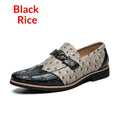 Mens Casual Leather Shoes With A Pattern