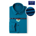 Mens Stretch White Long-sleeve Shirt