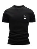 Mens Hip-Hop Crew-Neck Short-Sleeve T-Shirt