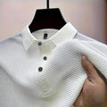 Mens Shirt Collar Summer Solid Color