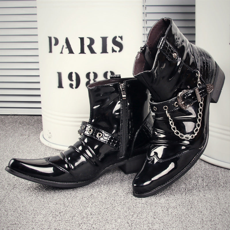 European And American Western Style Martin Boots Pointed Toe