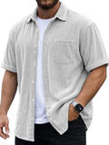 Mens Corduroy Short-Sleeve Shirt