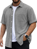 Mens Corduroy Short-Sleeve Shirt