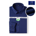Mens Stretch White Long-sleeve Shirt