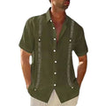 3D-printed Mens Short-sleeve Shirt, Beach Top