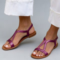 Casual Flat Large-size Open-toe Strap Beach Sandals