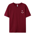 Mens Casual Loose-fit Short-sleeve Top