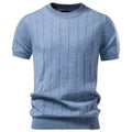 Crew-neck Business Mens Short-sleeve Sweater