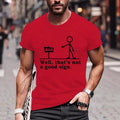 Mens Printed Casual Comfort Short-Sleeve Top