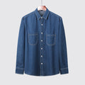 Mens Long-sleeve Shirt Slim-fit Casual Jacket