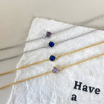 S925 Sterling Silver Necklace With Twelve Birthstone Pendants, A Light-luxury, Niche Design