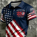 Mens 3D Digital-Print Sporty-Casual Geometric Short-Sleeve Shirt
