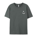 Mens Casual Loose-fit Short-sleeve Top