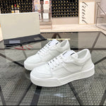 Trendy Breathable Leather Casual Men's  Top Layer Cowhide Winter Lace-up Fashion Sneakers Comfortable