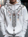 Mens Casual Hooded Long-sleeve Sweatshirt