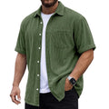Mens Corduroy Short-Sleeve Shirt