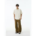 Mens Lapel Short-sleeve Polo Shirt Top