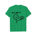 Brain-themed Funny Graphic Loose-fit Crewneck T-shirt
