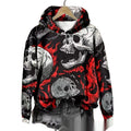 New Halloween Printed Hooded Sweatshirt