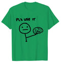 Brain-themed Funny Graphic Loose-fit Crewneck T-shirt