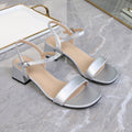 Plus-size Chunky-heel Strappy High-heeled Sandals