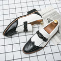Mens Casual Leather Shoes With A Pattern