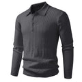 Twist-knit Cardigan Solid-color Lapel-neck Knit Sweater