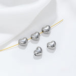 Double-sided Through-hole Heart Spacer Pendant For DIY Bracelet Jewelry