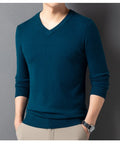 SpringAutumn Sweater V-Neck Top Men's