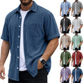 Mens Corduroy Short-Sleeve Shirt