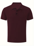 Mens Shirt Collar Summer Solid Color