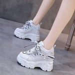 Women's Breathable Mesh Leisure Sports Platform Shoes