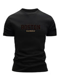 Mens Hip-Hop Crew-Neck Short-Sleeve T-Shirt