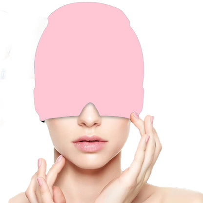 Gel Hot Cold Therapy Headache Migraine Relief Cap For Chemo,Sinus,Neck Wearable Therapy Wrap Stress Pressure Pain Relief Massage