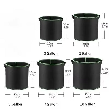 GrowPro™ Garden Bags 🌱🪴 – Strong, Breathable & Reusable