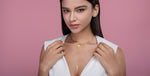 S925 Silver Gold Plated Layered Necklace, Paperclip Coin & Cross Y-Drop, 0.1ct D-VVS1 Moissanite, 14.4g Jewelry Gift Box