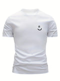 Mens Hip-Hop Crew-Neck Short-Sleeve T-Shirt